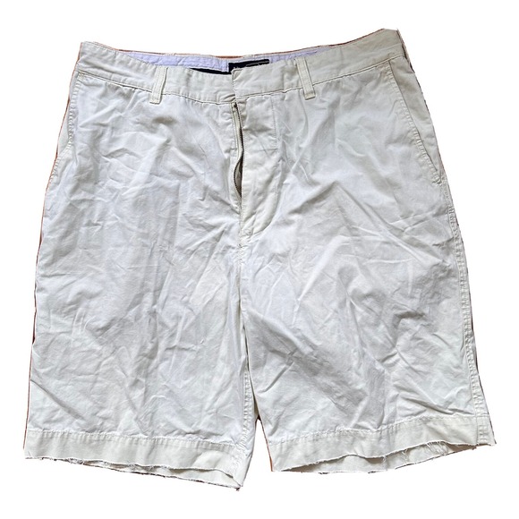 Abercrombie & Fitch Other - Abercrombie & Fitch‎ Shorts Men's 34 Beige Flat Front Chino 10" Inseam Shorts